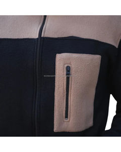 Ensemble de vêtements de sport d'hiver pour homme sur mesure OEM, respirant, jogging à capuche, vêtements de sport de gym, réversible, 2 pièces, gants de course, plus uni - Product Image 3