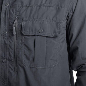 เสื้อเชิ้ตผู้ชาย โพลีเอสเตอร์ 100% เสื้อผ้ากีฬากลางแจ้ง ระบายอากาศได้ดี เสื้อเดินป่าสำหรับผู้ชาย แห้งเร็ว น้ำหนักเบา สไตล์ลำลอง เสื้อเดินป่า - Product Image 6