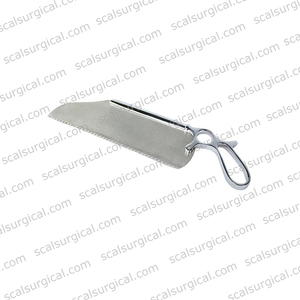 Hoja de sierra Satterlee ortopédica para huesos con mango de anillo, instrumento manual de cirugía ósea de acero inoxidable - Product Image 5