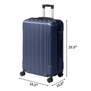 Three One Textured Matte Finish Non-TSA Customs Lock 28-Inch Detachable Wheels ABS <b>Trolley</b> Case 20in 24in 28in Men's <b>Suitcases</b> - Product Image 4