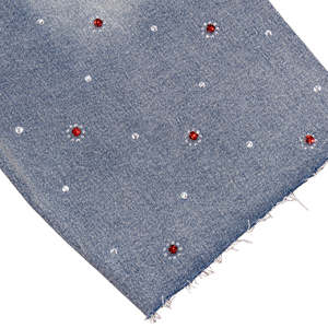 Pantalones Cortos de Mezclilla para Hombre al por Mayor, Vaqueros Rectos Vintage Personalizados con Dobladillo Retro y Pedrería, Jorts de Mezclilla Lavados al Ácido para Verano - Product Image 4