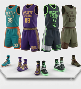 Ensemble d'uniformes de basketball personnalisés, maillot sans manches et short sublimés, vêtements de sport respirants, tenue d'entraînement d'équipe, OEM - Product Image 1