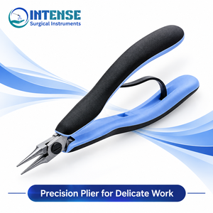 Al por mayor: Alicates de precisión para joyería nasal INTENSE SURGICAL INSTRUMENTS, con mango ergonómico, de acero inoxidable, herramienta para anular el alambre. - Product Image 6