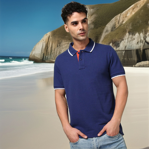 Men's Designer Short Sleeve Solid for Shirt High Quality <b>Custom</b> Embroidery Breathable Cotton/Bamboo Fiber 210g Hot Sell - Product Image 1