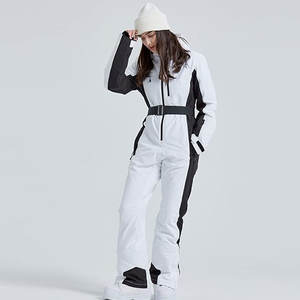Traje de esquí de una pieza para mujer, mono ajustado impermeable para invierno, para snowboard, esquí y deportes de invierno al aire libre - Product Image 5