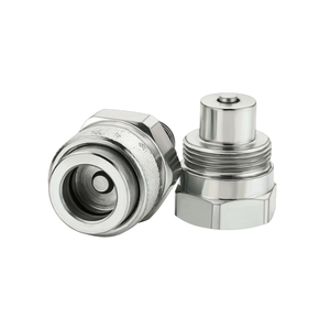 Acoplador de Acero al Carbono Resistente a Vibraciones ISO 14540, Acoplamiento Hidráulico de Alta Presión con Rosca, Desconexión Rápida, Uso Pesado - Product Image 3