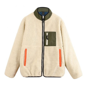 New Arrivals Winter Soft Sherpa Zip Polar <b>Fleece</b> Loose Casual Street Wear Custom logo for Sale Polar <b>Fleece</b> <b>Jackets</b> for Men - Product Image 1