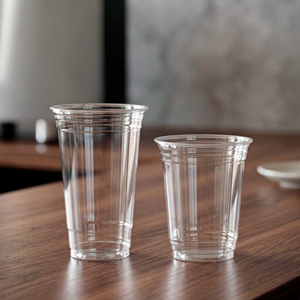 Transparent PP Plastic <b>Cup</b> with Dome Lid 12/16/22oz Round Disposable <b>Cups</b> for <b>Cold</b> Beverages Coffee Tea Juice - Product Image 2