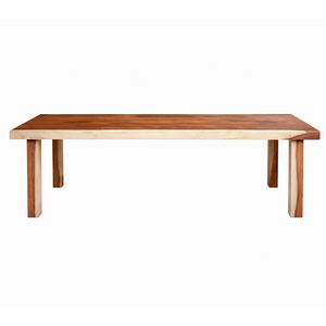 Mesa de Comedor Rectangular Nico de Madera de Suar, Ecológica, de Lujo, Contemporánea, Minimalista, Estilo Mid-Century, Acabado Natural, Superventas - Product Image 2