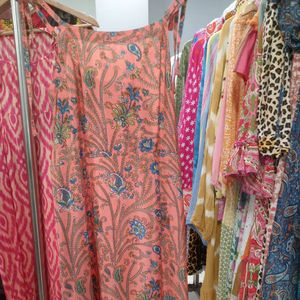 Vestido Bohemio Informal para Vacaciones, Estampado Floral, Algodón, Multicolor, Elástico, Sin Mangas, Estilo Boho, para Playa, Fiesta de Verano, 2026 - Product Image 1