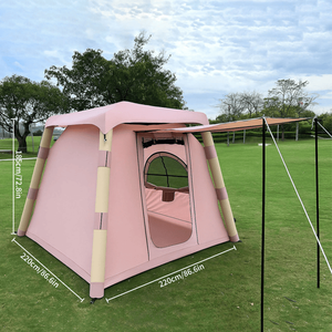 Tenda Gonfiabile di Lusso a 4 Pali per Esterni, Facile da Montare, Impermeabile, per 3-4 Persone, Ideale per Campeggio - Product Image 3