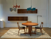 Lustre LED contemporain en laiton en forme de U, design artistique moderne, avec abat-jour en cristal, 2700K, rose, pour salle à manger