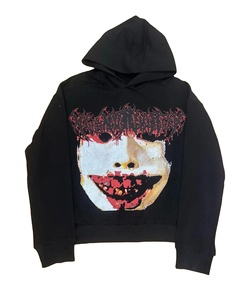 เสื้อฮู้ดดี้โอเวอร์ไซส์ปักลายสีชมพู สไตล์อเมริกันใหม่ ปี 2024 ดีไซน์ทันสมัย สวมใส่สบาย ผลิตจากผ้าฝ้าย 100% เป็นมิตรกับสิ่งแวดล้อม - Product Image 3