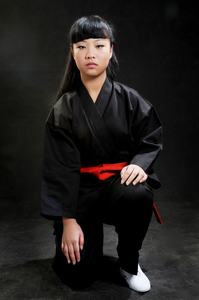 Vêtements de sport d'arts martiaux solides, uniforme de karaté pour adultes, vêtements d'entraînement d'entraînement - Product Image 6