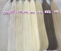 Extensions de cheveux humains colorées en vrac, extensions de cheveux humains Remy vietnamiens