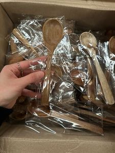 Utensilio de cocina Vietchoice de alta calidad, espejo pulido, ecológico, de madera de caucho natural Acasia y bambú, para sartenes antiadherentes. - Product Image 5