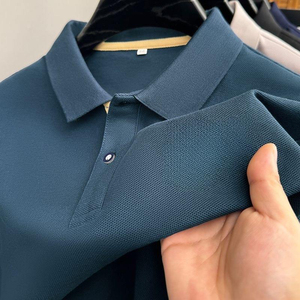 Nouveau T-shirt Polo d'été personnalisé pour homme, respirant, élégant et professionnel, à manches courtes et boutonné - Product Image 5