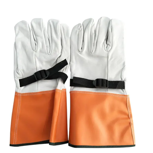 Gants de sécurité en PU, thermiques, non doublés, jaunes et blancs, longueur 36 cm, largeur de la paume 15 cm, pour usage extérieur en hiver - Product Image 4