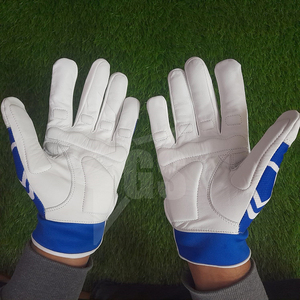 Customized Color Nylon Batting Gloves Full Finger Padded <b>Hook</b> Loop Closure Left XL XXL Durable Breathable Baseball Gloves - Product Image 2