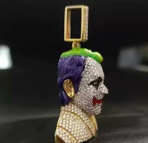 Collier Aile d'Ange Cœur de Qualité Export, Nouveauté Bijoux Hip Hop, Collier Aile par Sublimation pour la Vente à l'Exportation - Product Image 5