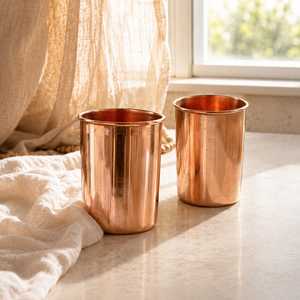 Vaso de Agua de Cobre Antique Creations con Revestimiento 100% Cobre, Diseño Ecológico y Clásico - 250 ml para Uso en el Hogar, la Escuela y la Oficina - Product Image 5