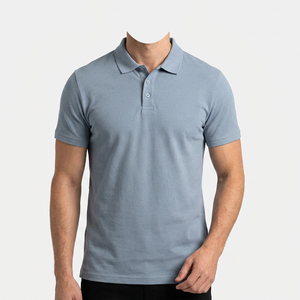 Camiseta de Punto de Algodón para Hombre, Manga Corta, Color Sólido, Logotipo Frontal Personalizado, Estilo Casual Transpirable, 180g - Product Image 3