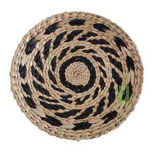 Lot de 3 paniers muraux en jacinthe d'eau, décoration murale Boho, panier de fruits écologique, taille et design personnalisés de HNH - Product Image 5