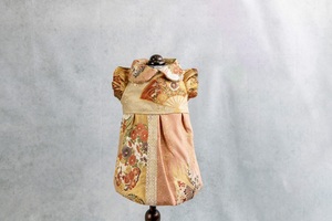 Vestido de Perro de Seda Premium de una Pieza, Kikuyose-Tanzaku, Artesanía Tradicional de Alta Gama con Elegantes Mangas Abullonadas, Talla (S) - Product Image 2