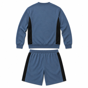 Conjunto de sudadera y pantalones cortos para hombre, elegante y coordinado, con un corte moderno para días informales y para uso diario. - Product Image 2