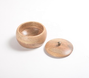 หม้อไม้มะม่วงพร้อมฝาไม้ - Product Image 3