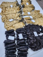 Extensiones de Cabello Vietnamitas en Trama, 100% Cabello Humano Virgen y de Bebé, Trama a Máquina, Cutícula Alineada, Sin Enredos