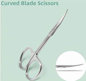 Tijeras Profesionales para Cejas de Alta Calidad, Hoja Curva de Acero Inoxidable, Herramientas de Maquillaje para Belleza y Cuidado Personal - Product Image 5