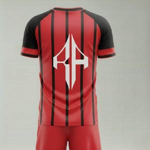 Uniforme de Fútbol para Hombre de Manga Corta con Cuello en V, 100% Poliéster, Calidad Premium, Personalizable, Transpirable, con Logotipo Personalizado por RIVIAN ATLANTIC - Product Image 2