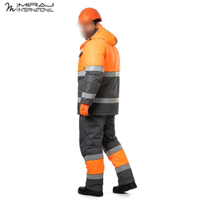 Trajes de Trabajo para Hombre Color Naranja, Nuevo Modelo, Resistentes al Viento, Alta Visibilidad, Personalizables con Logotipo, Producto Popular - Product Image 4