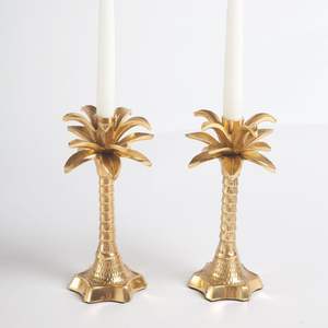 Handcrafted Brass Coconut <b>Tree</b> Shape Candle Stand Antique Finish <b>Decorative</b> Diya Holder for Home Temple Wedding <b>Decor</b> Gift Item - Product Image 3