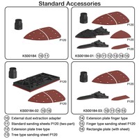 Lijadora de Detalles Eléctrica Profesional DIY con Certificación GS/CE, 13000 RPM, Velocidad Variable, 160W, Alta Frecuencia 50Hz, Caja Recolectora de Polvo y Almohadilla de Gancho y Bucle