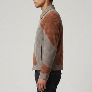 Modern <b>Suede</b> <b>Leather</b> <b>Jacket</b> With Tailored Slim Fit Elegant Style Premium Material For Men Fashion Collections - Product Image 6