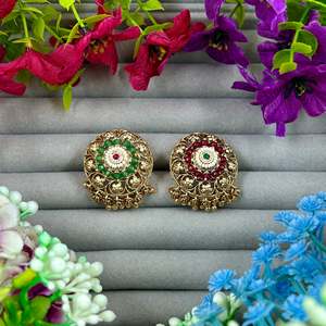 Indian Ethnic Sakshi Heritage Adjustable Ring-Casual Style <b>Artificial</b> <b>Jewellery</b> - Product Image 2