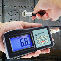 Analizador de Vibraciones Profesional 4 en 1 con Base Magnética, Acelerómetro Externo, Pantalla LCD, Medidor de Desplazamiento, Velocidad, Aceleración y RPM