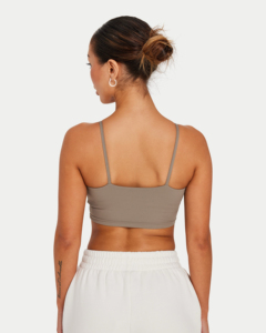 Top Deportivo con Tirantes para Mujer, Logotipo Personalizado, Top Corto de Yoga a la Moda, Sujetador Deportivo con Relleno Extraíble, Transpirable y Ligero - Product Image 3