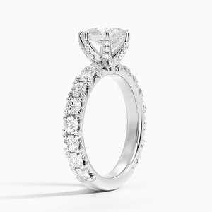 BOJ <b>Ring</b> 0118 Pear Cut 925 <b>Silver</b> Luxe Ellora Prong Setting <b>Solitaire</b> Diamond <b>Ring</b> 2ct D Color VVS1 Moissanite GRA Certified - Product Image 2