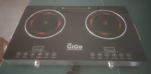 Estufa Eléctrica de Doble Quemador con Infrarrojos Lejanos 2000W+2000W, Pantalla Táctil, Clase Impermeable, Plástico, Uso Doméstico, Hotelero y Exterior, 10 Niveles - Product Image 6