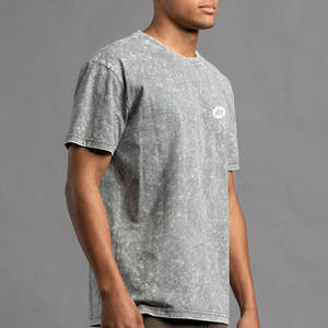 Camiseta de Hombre con Lavado Ácido de Último Diseño y Alta Calidad en Venta, Camisetas Casuales de Estilo Clásico 2026 para Venta en Línea - Product Image 3