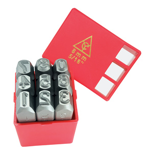 8mm 5/16 inch Steel Number <b>Punch</b> <b>Set</b> 0-9 9pcs Cr-V 6150 HRC 58-62 Metal Marking Bulk Order OEM/ODM Taiwan - Product Image 2