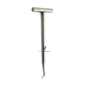 Ensemble d'élevateurs dentaires manuels en acier inoxydable, type Potts, à poignée en T, leviers chirurgicaux pour os, certifiés CE, pour extraction radiculaire et parodontale - Product Image 3