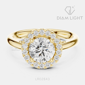 Bague de mariage ronde 1,00 carat, bijoux fins, certifiée IGI, or blanc 14 carats, diamant de laboratoire, bague de fiançailles et de mariage - Product Image 5