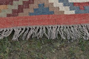 Tapis en jute tissé à la main, réversible, style kilim, en fibres naturelles, pour salon et hall d'hôtel, vente en gros - Product Image 2