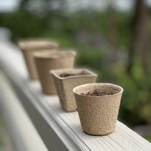 Gobelets d'emballage en pulpe moulée biodégradable Eco-Safe Green Choice, pots de semis, conception anti-choc de transplantation zéro, durables - Product Image 2