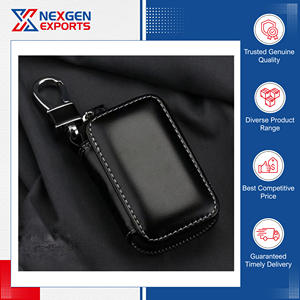 Housse de clés de voiture en cuir PU faite à la main, de qualité supérieure, tendance, avec attache ceinture, disponible en gros à prix avantageux - Product Image 6