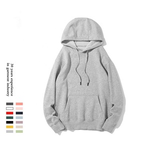 Sweat-shirt à capuche en laine naturelle pour femme, pull-over Long tricoté, chaud, ample - Product Image 2